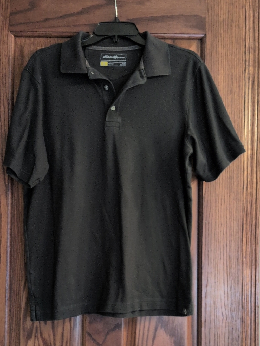 Eddie Bauer Black Short-Sleeve Polo